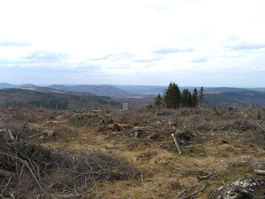 Blick vom Gipfel in selbe Richtng wie beim Bild zuvor.